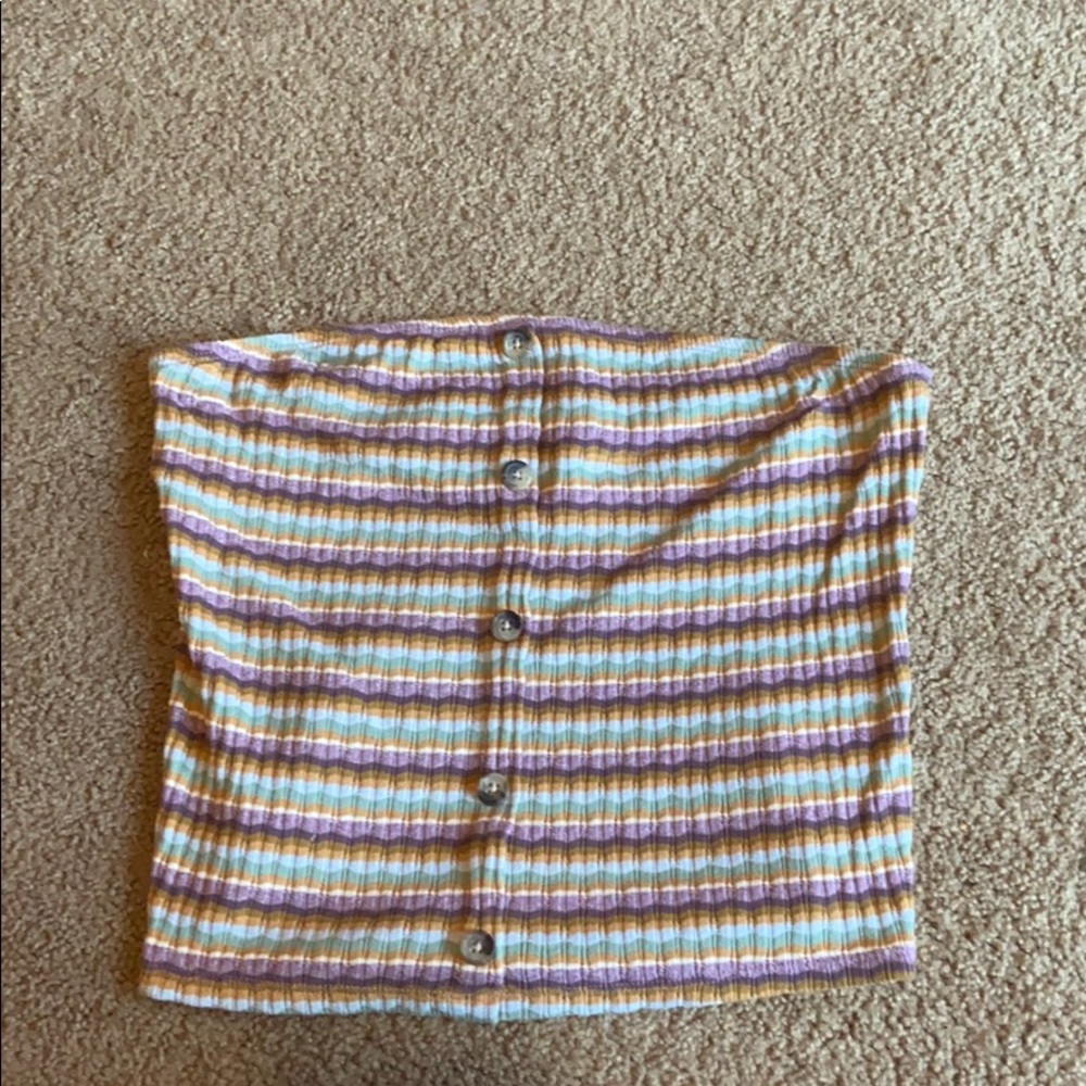 Striped crop top